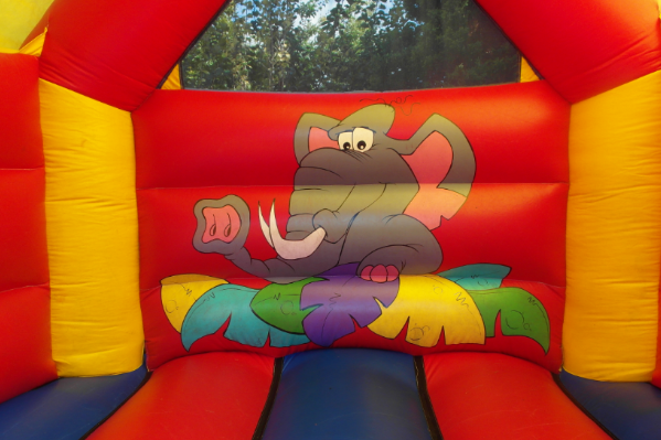 Jungle bouncy castle large 6
