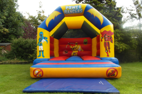 power ranger bouncy castle